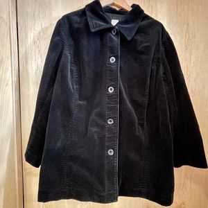 J. Jill Black corduroy barn jacket 3xl never used